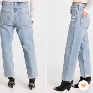 AGOLDE 90s Crop Mid Rise Straight Jeans